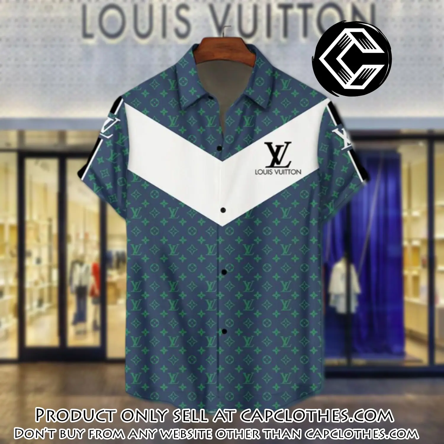 Lv louis vuitton luxury hawaiian shirt & short set lhs1197 cc4644903